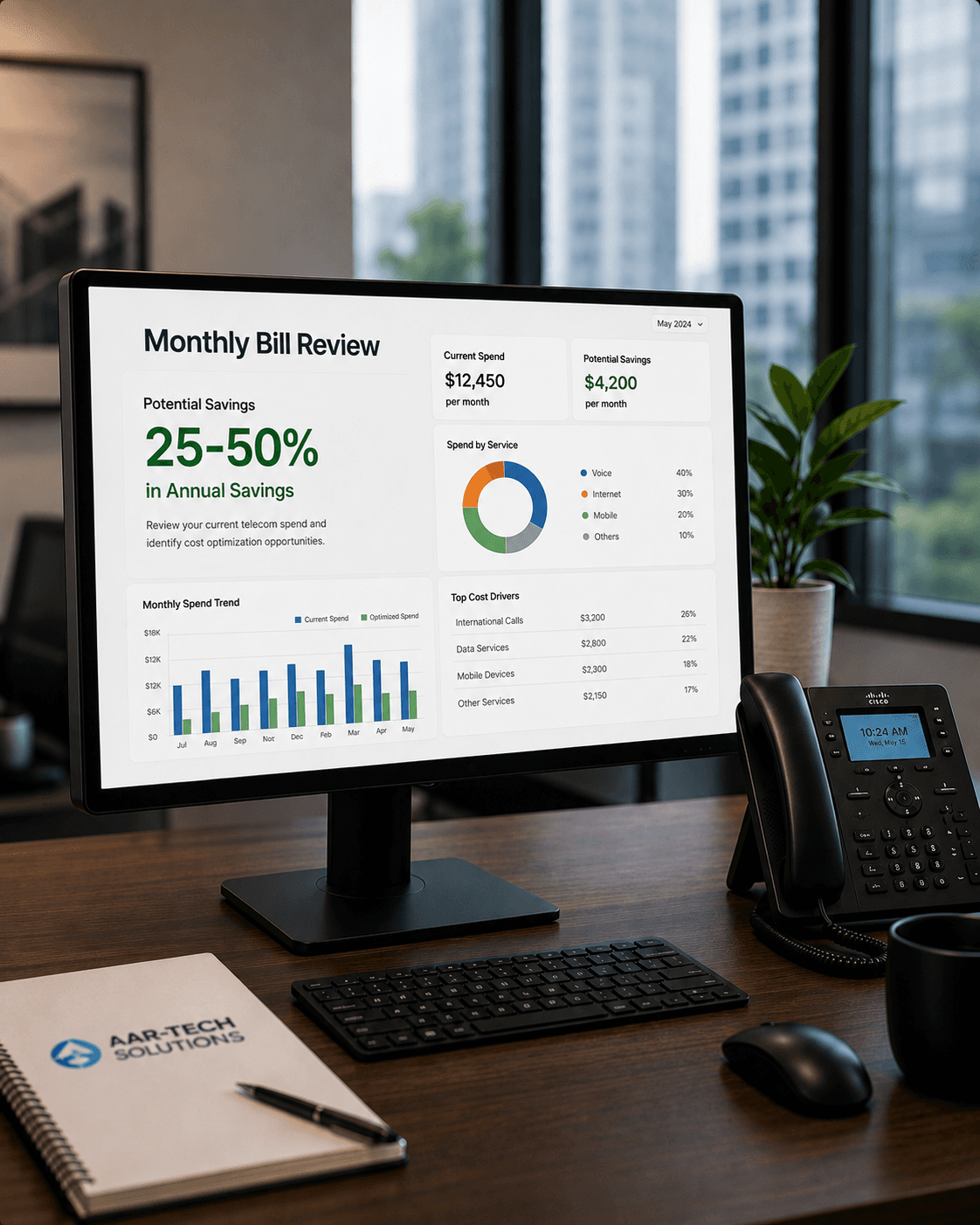 Telecom and internet cost review